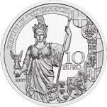 10 евро Австрия 2005 г. 60 лет Второй республике