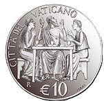 10 евро Ватикан 2005 год Год Евхаристии