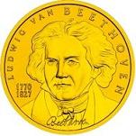 50 евро Австрия 2005 г. Людвиг ван Бетховен