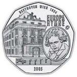 5 евро Австрия 2005 г. Европейский гимн