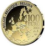 100 евро Бельгия 2006 год 175 лет бельгийской правящей династии