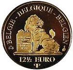 12,5 евро Бельгия 2007 год Леопольд II