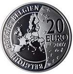 20 евро Бельгия 2007 год 100 лет со дня рождения Эрже