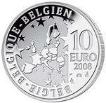 10 евро Бельгия 2008 год Олимпийские игры-2008