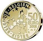 50 евро Бельгия 2008 год Морис Метерлинк