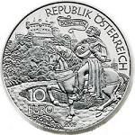 10 евро Австрия 2009 год Ричард Львиное Сердце в Дюрнштайне