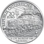 20 евро Австрия 2009 год Электрическая железная дорога