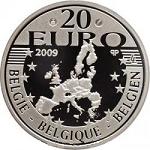 20 евро 2009 год Бельгия Канонизация отца Дамиана