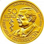 50 евро 2010 год Австрия Клеменс Пирке