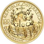 100 евро Австрия 2011 год Чешская корона Святого Вацлава