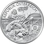 10 евро Австрия 2011 год Мой милый Августин