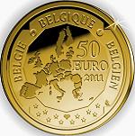 50 евро Бельгия 2011 год Бельгийское глубоководное исследование