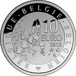 10 евро Бельгия 2012 год Поль Дельво