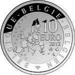 10 евро Бельгия 2012 год Пьер де Кубертен