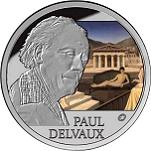 10 евро Бельгия 2012 год Поль Дельво