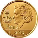 12,5 евро Бельгия 2012 год Королева Паола
