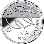 10 евро Финляндия 2005 год 60 лет мира