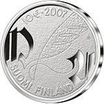 10 евро Финляндия 2007 год 450 лет со дня смерти родоначальника финской литературы М. Агриколы