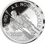 10 евро Финляндия 2007 год 175 лет со дня рождения А.Э. Норденшельда и северо-восточный морской путь