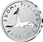 10 евро Финляндия 2008 год 100 лет со дня рождения Мика Тойми Валтари