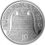 10 евро Финляндия 2010 год 100 лет со дня рождения Конста Юльхя и фольклорная музыка