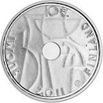 10 евро Финляндия 2011 год 100 лет со дня рождения Кая Франка и индустриальное искусство