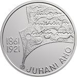 10 евро Финляндия 2011 год 150 лет со дня рождения Юхани Ахо и финская литература