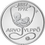 10 евро Финляндия 2012 год 20 лет со дня смерти Арво Юльппё и медицина