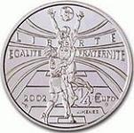 0,25 евро Франция 2002 год Чемпионат мира по футболу - 2002 - "Франция, вперед!"