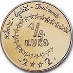 1/4 евро Франция 2002 год Детское евро