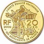 20 евро Франция 2002 год Мон-Сен-Мишель