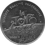 1/4 евро Франция 2003 год 100 лет Тур де Франс: Тур