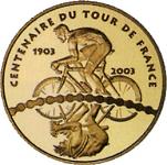 10 евро Франция 2003 год 100 лет Тур де Франс: Тур
