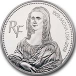 1,5 евро Франция 2003 год 500 лет картине "Джоконда"