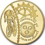20 евро Франция 2003 год 100 лет Тур де Франс: Гонка на время