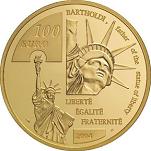 100 евро Франция 2004 год 100 лет со дня смерти Ф. Бартольди