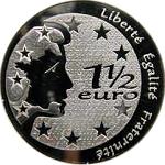 1,5 евро Франция 2004 год Прощай, Франк