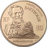 20 евро Франция 2004 год 100 лет со дня смерти Ф. Бартольди