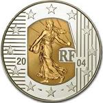5 евро Франция 2004 год Прощай, Франк