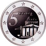 5 евро Франция 2004 год Пантеон
