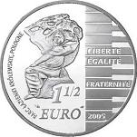 1,5 евро Франция 2005 год 195 лет со дня рождения Ф. Шопена