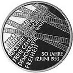 10 евро Германия 2003 год Народное восстание 17 июня 1953 года