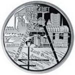 10 евро Германия 2003 год Промышленный ландшафт области Рур