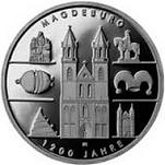 10 евро Германия 2005 год 1400 лет Магдебургу