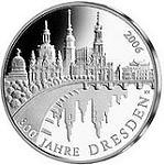 10 евро Германия 2006 год 800 лет Дрездену