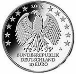 10 евро Германия 2009 год 600 лет университету Лейпцига