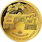 100 евро Германия 2010 год Вюрцбургская резиденция и дворцовый сад Хофгартен