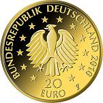 20 евро Германия 2010 год Леса Германии: Дуб