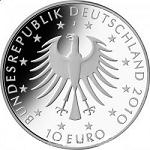 10 евро Германия 2010 год 200 лет со дня рождения Роберта Шумана