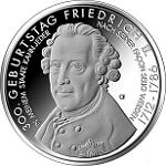 10 евро Германия 2012 год 300 лет со дня рождения Фридриха II